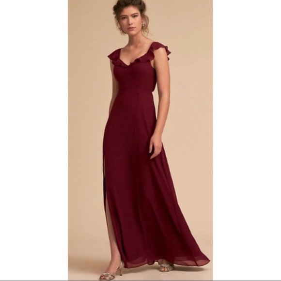 Anthropologie Dresses & Skirts - Anthropologie BHLDN Diana Dress Wine Size M